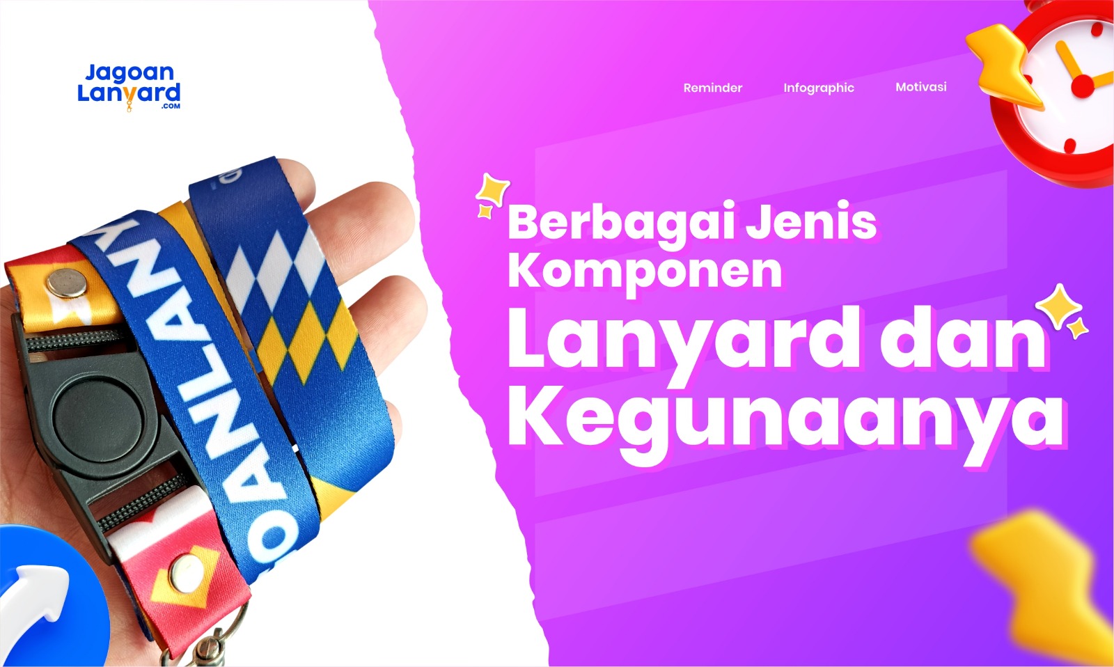 Mengenal Berbagai Jenis komponen dalam Lanyard dan Kegunaannya